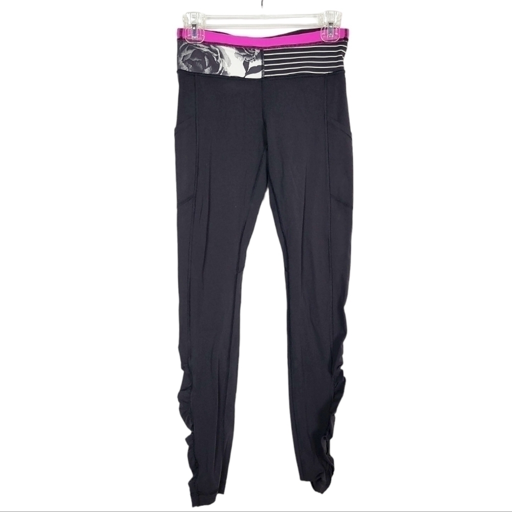 LULULEMON Speed Tight Brushed Interlock in Black / Quilt Winter